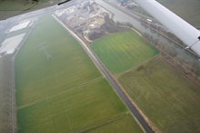 De beek de Aa vanuit de lucht