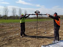 Eerste funderingspin zonneweide Den Bosch Eerste funderingspin zonneweide Den Bosch