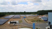 Zonneweide in aanleg op rioolwaterzuivering 's-Hertogenbosch