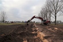 Werkzaamheden waterberging Drunen