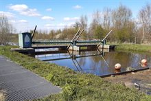 foto van de stuw in de Aa bij Kilsdonkse Molen