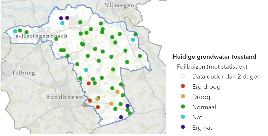 grondwaterstanden 4 juli 2022