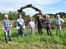 Natuurvriendelijke oever en poel in Laarbeek met STILA-regeling