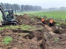 Het ontmantelen van een dassenburcht in Empelse dijk