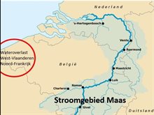 kaartje stroomgebied maas