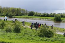 Wandeling langs de oevers van de Graafsche Raam