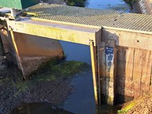 waterbericht juni sloot met stuw