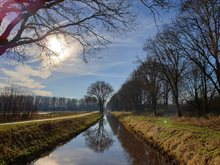 De beek het Peelkanaal bij Landgoed Tongelaar