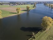 De rivier de Maas van boven