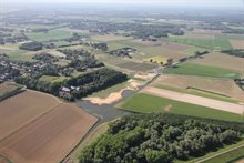 De beek de Hertogswetering vanuit de lucht